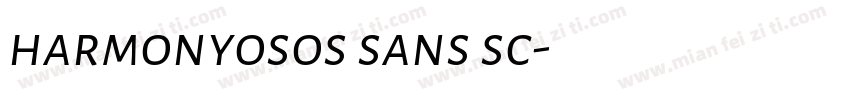 harmonyosos sans sc字体转换